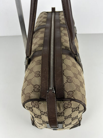Gucci GG monogram canvas mini bowling bag