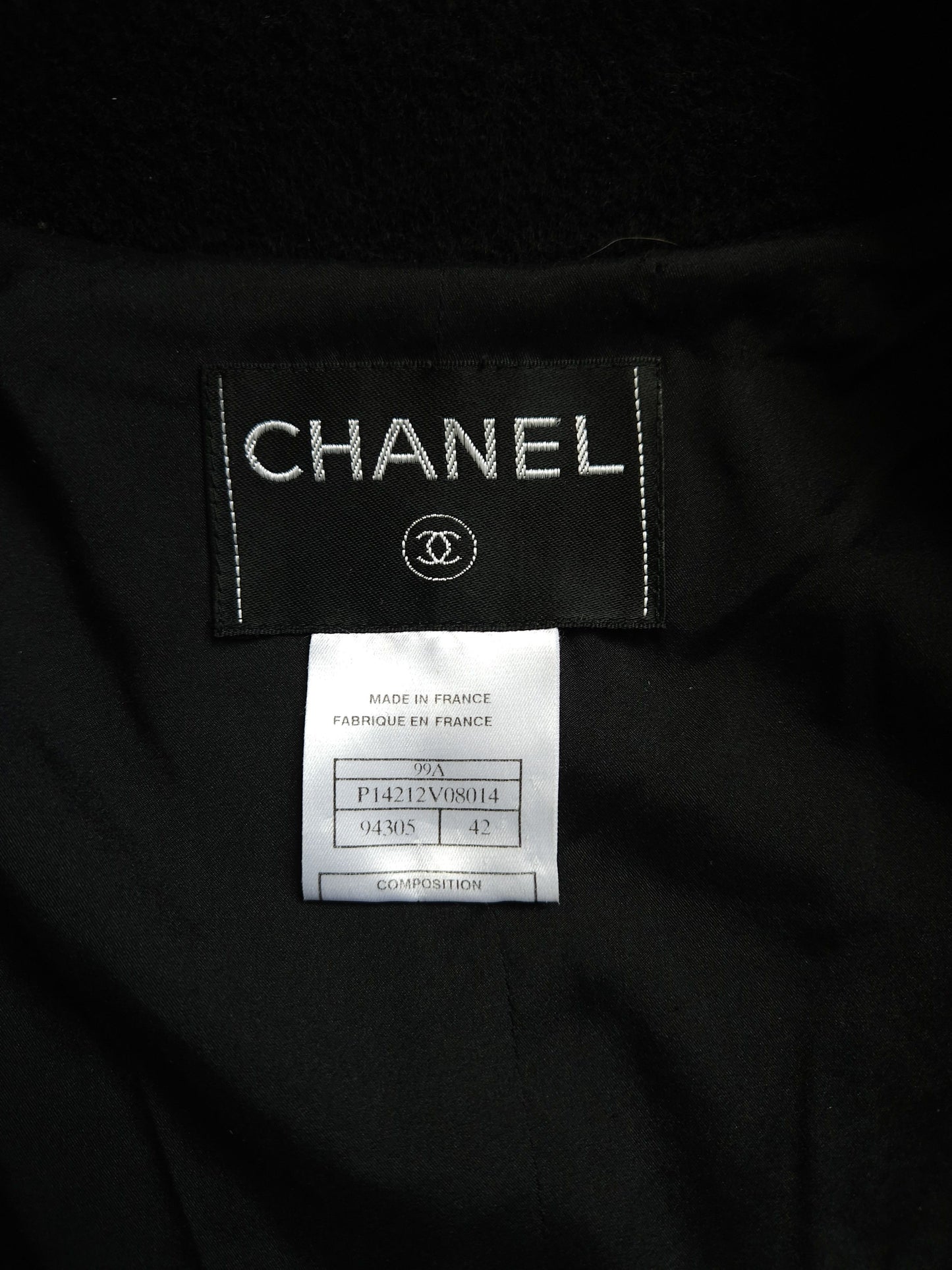 AW1999 Chanel wool tweed blazer