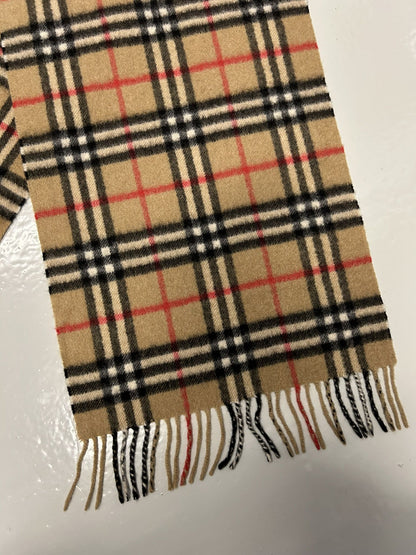 Vintage Burberry nova check cashmere scarf