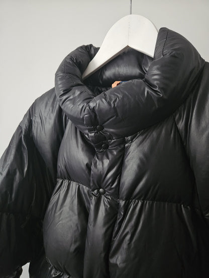 Vintage 90s moncler grenoble black puffer jacket with badge