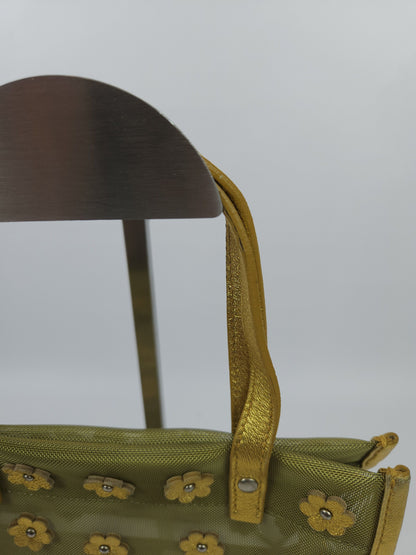 Archive 1999 miu miu mesh floral mini tote bag mb1522