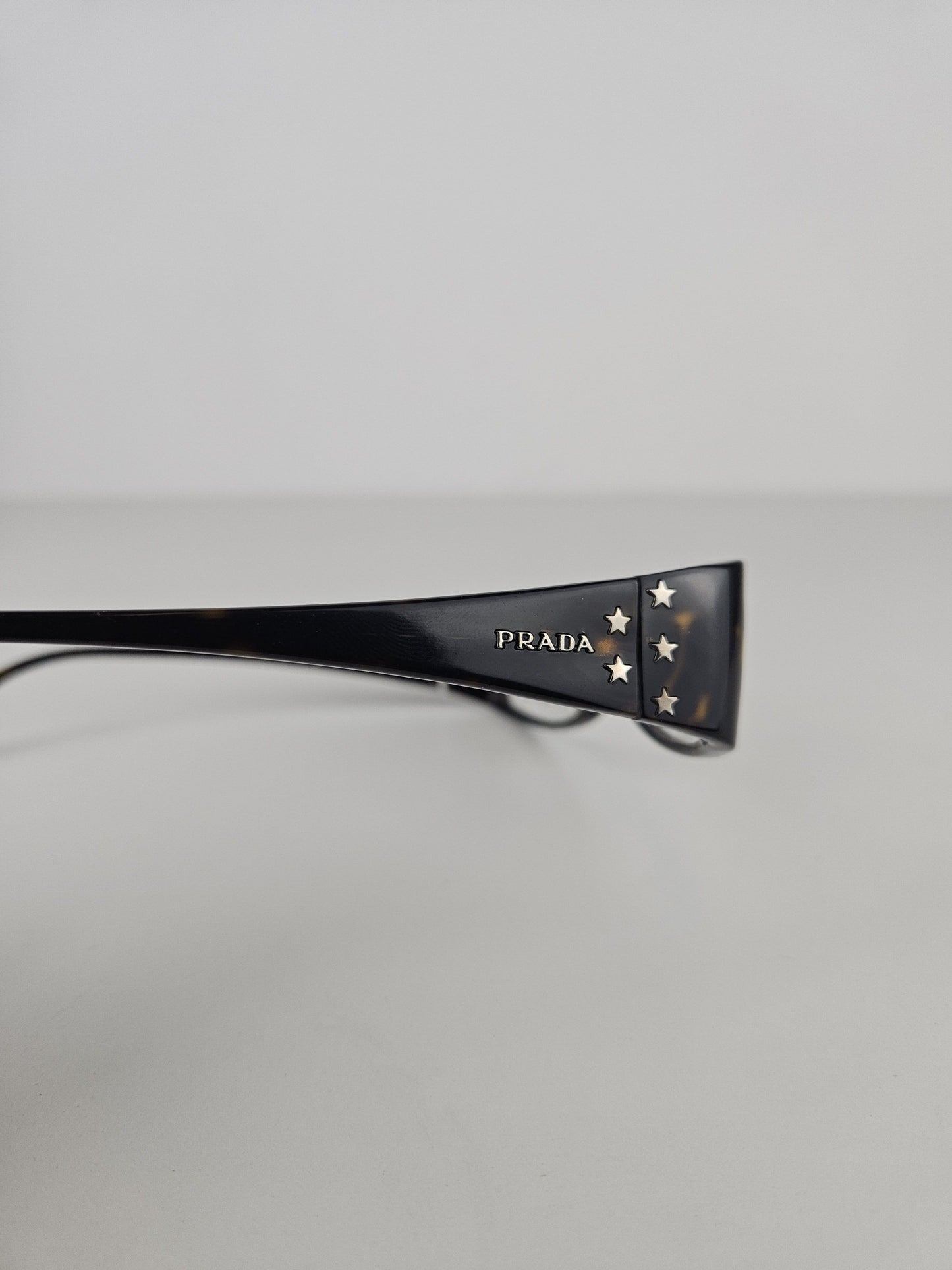 Vintage y2k prada star studded office siren glasses