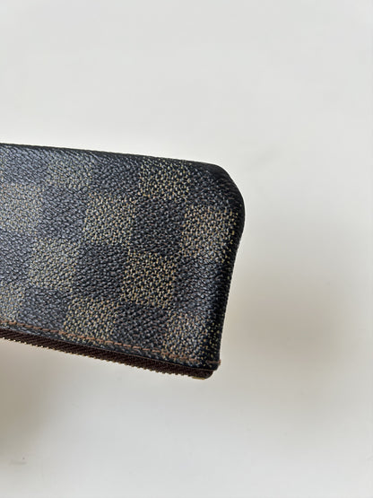 Louis Vuitton damier ebene pochette cle coin/ key pouch