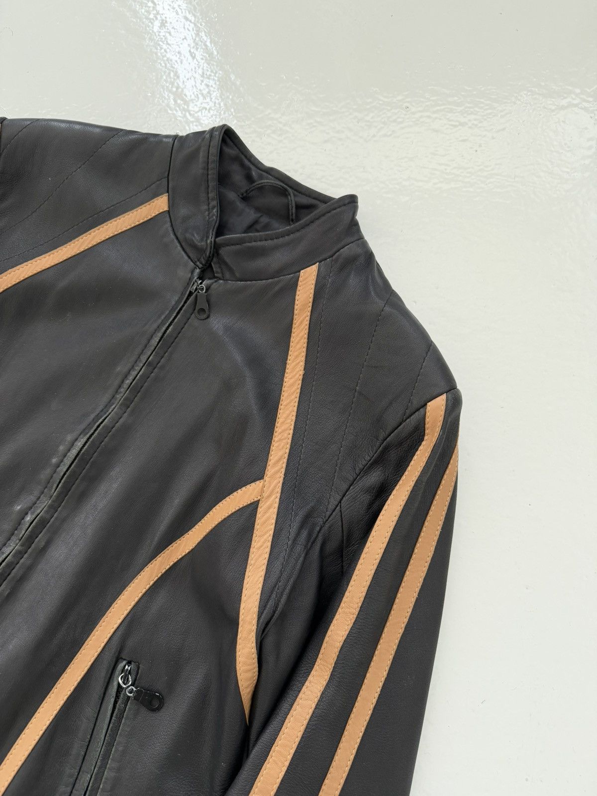 Vintage biker leather jacket