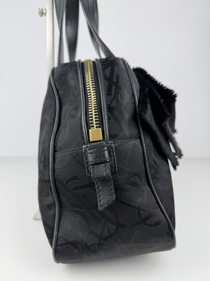 YSL Rive Gauche monogram obi bow bowler bag