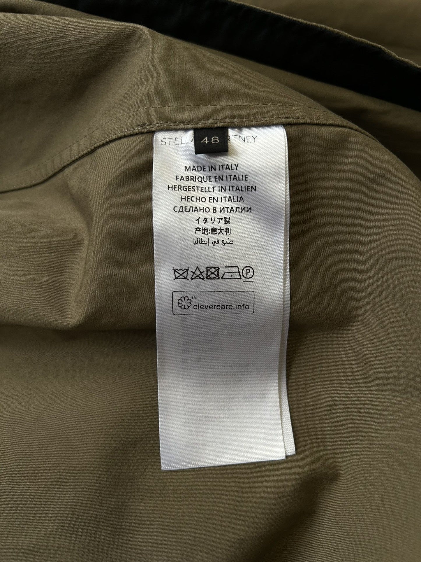 2019 Stella McCartney oversized layered trench coat
