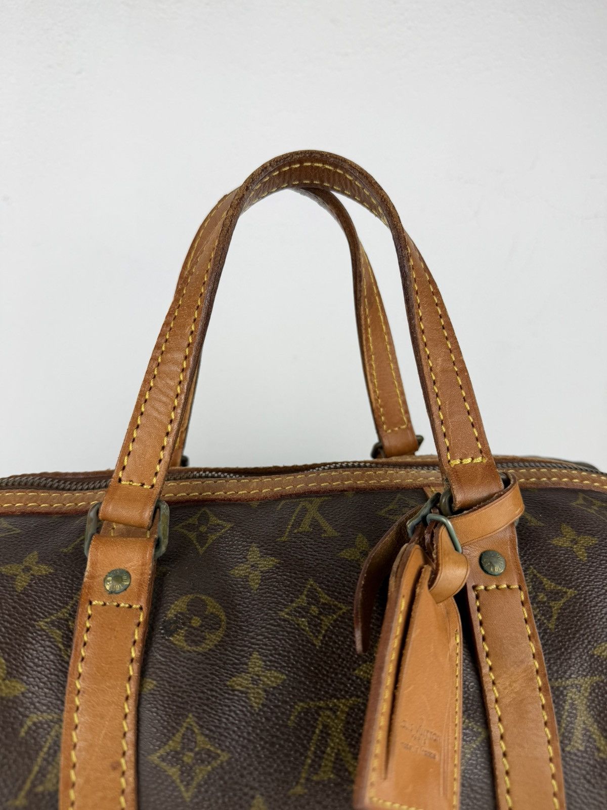 Vintage 80s Louis Vuitton monogram sac souple 35 boston bag