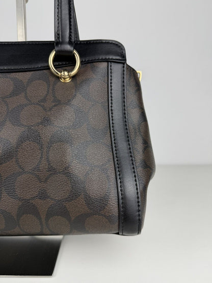 Coach kailey carryall signature monogram tote bag