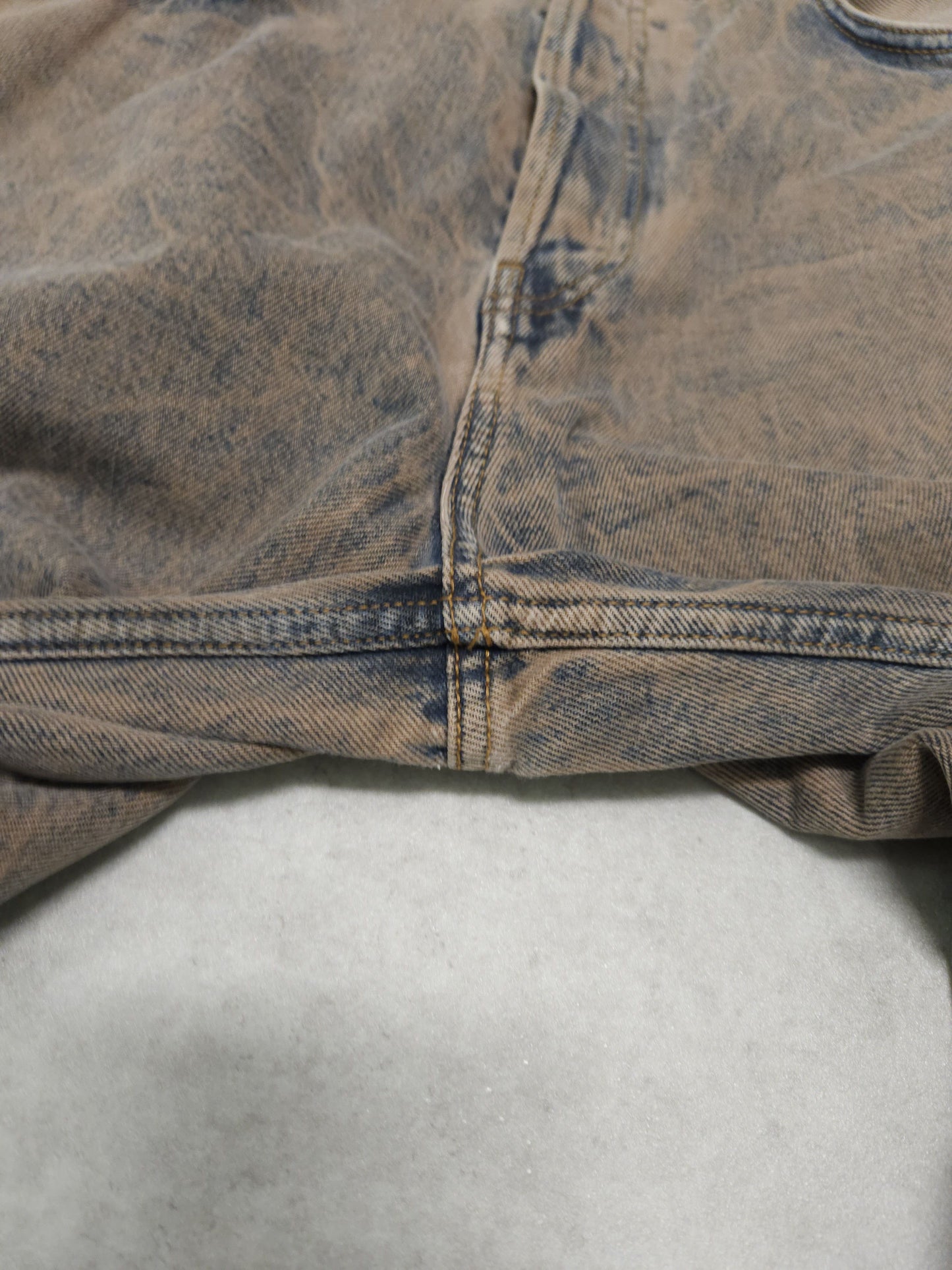 Acne studios 1989 drago road overdyed distressed baggy denim