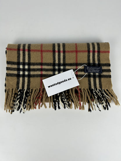 Vintage Burberry nova check cashmere scarf