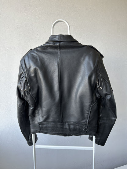 Vintage ramones biker leather jacket