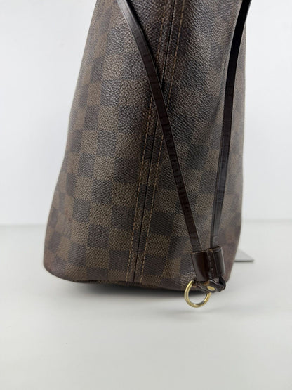 Louis Vuitton damier ebene neverfull mm tote bag