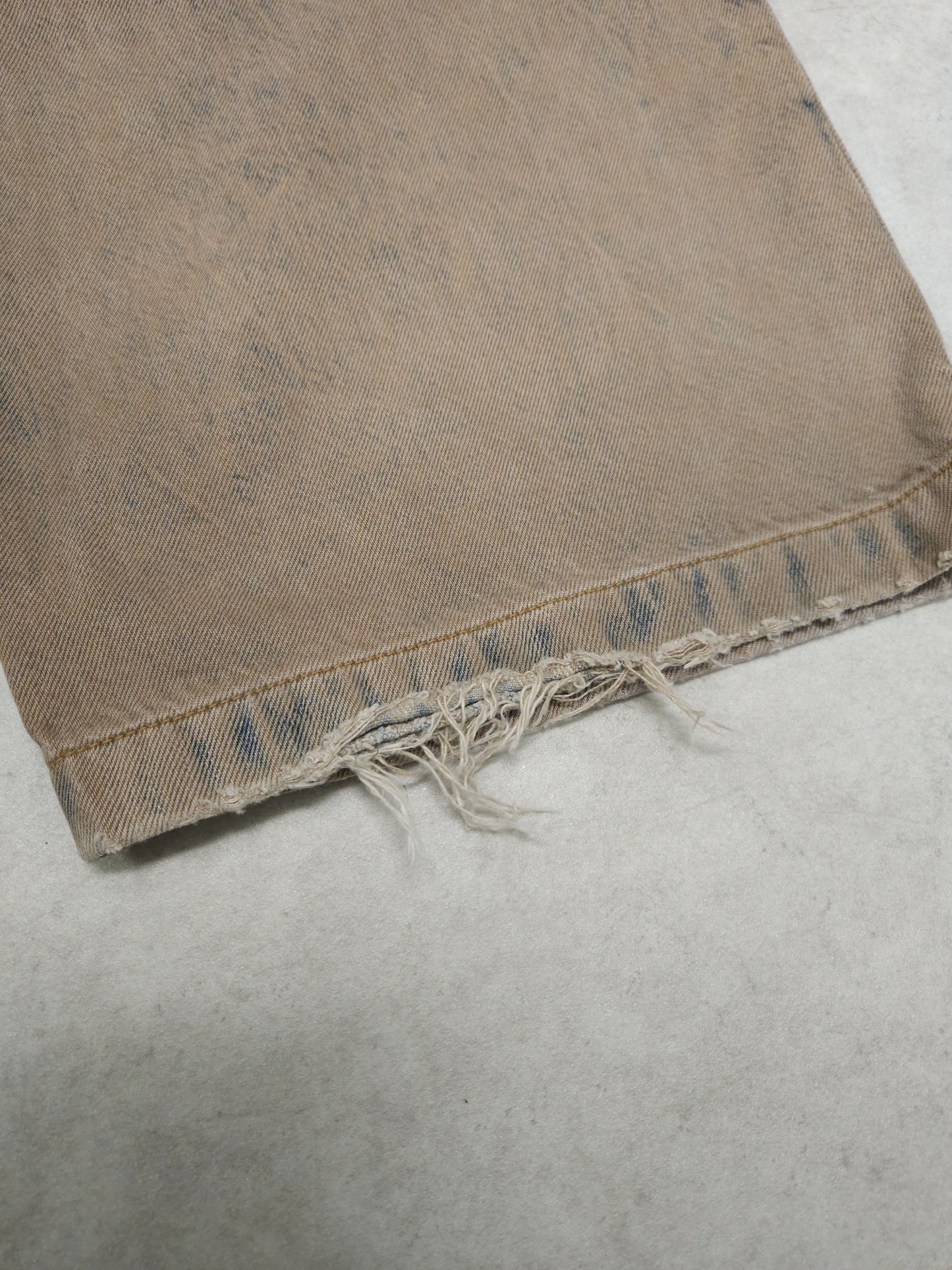 Acne studios 1989 drago road overdyed distressed baggy denim