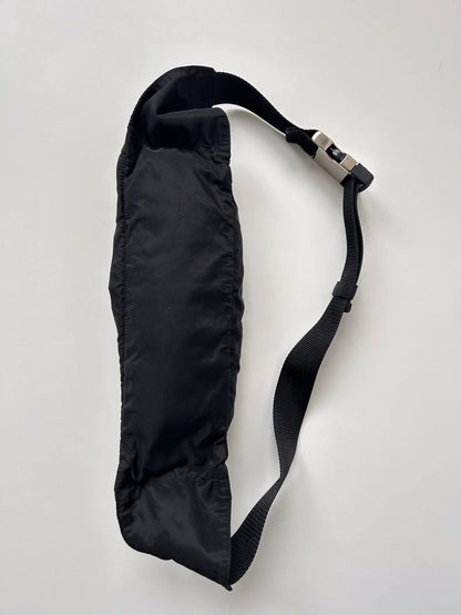 Prada nylon triangle logo waist/ crossbody bag pouch bumbag