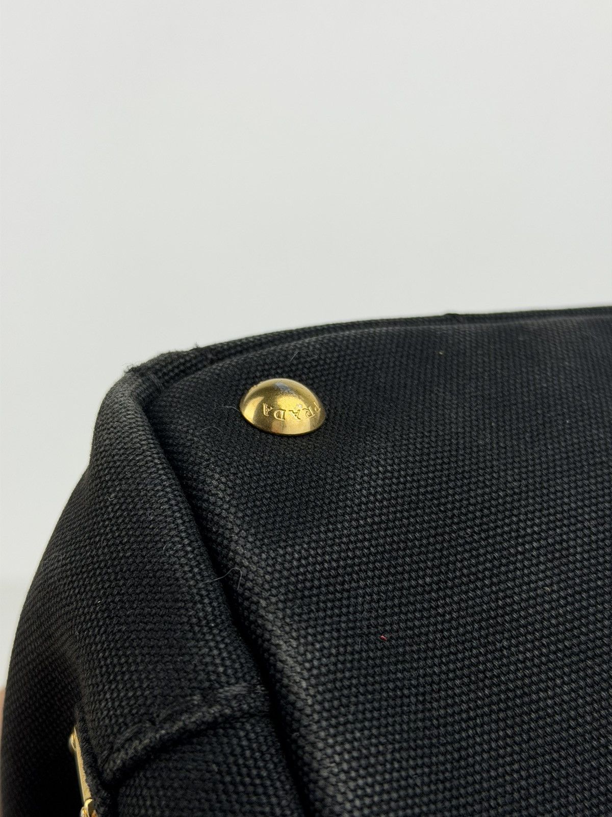 Prada canapa canvas tote small