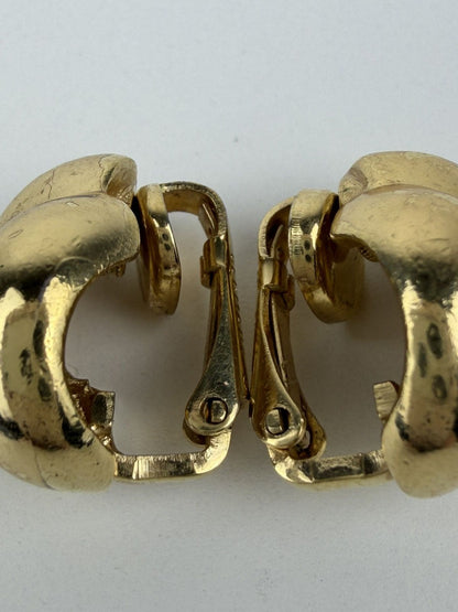 Vintage 80s Christian Dior clip on earrings