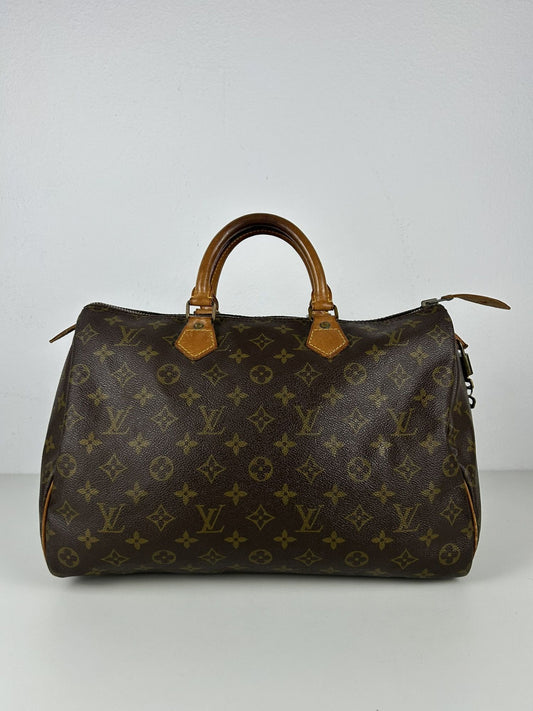 Vintage 80s Louis Vuitton monogram canvas speedy 35 handbag