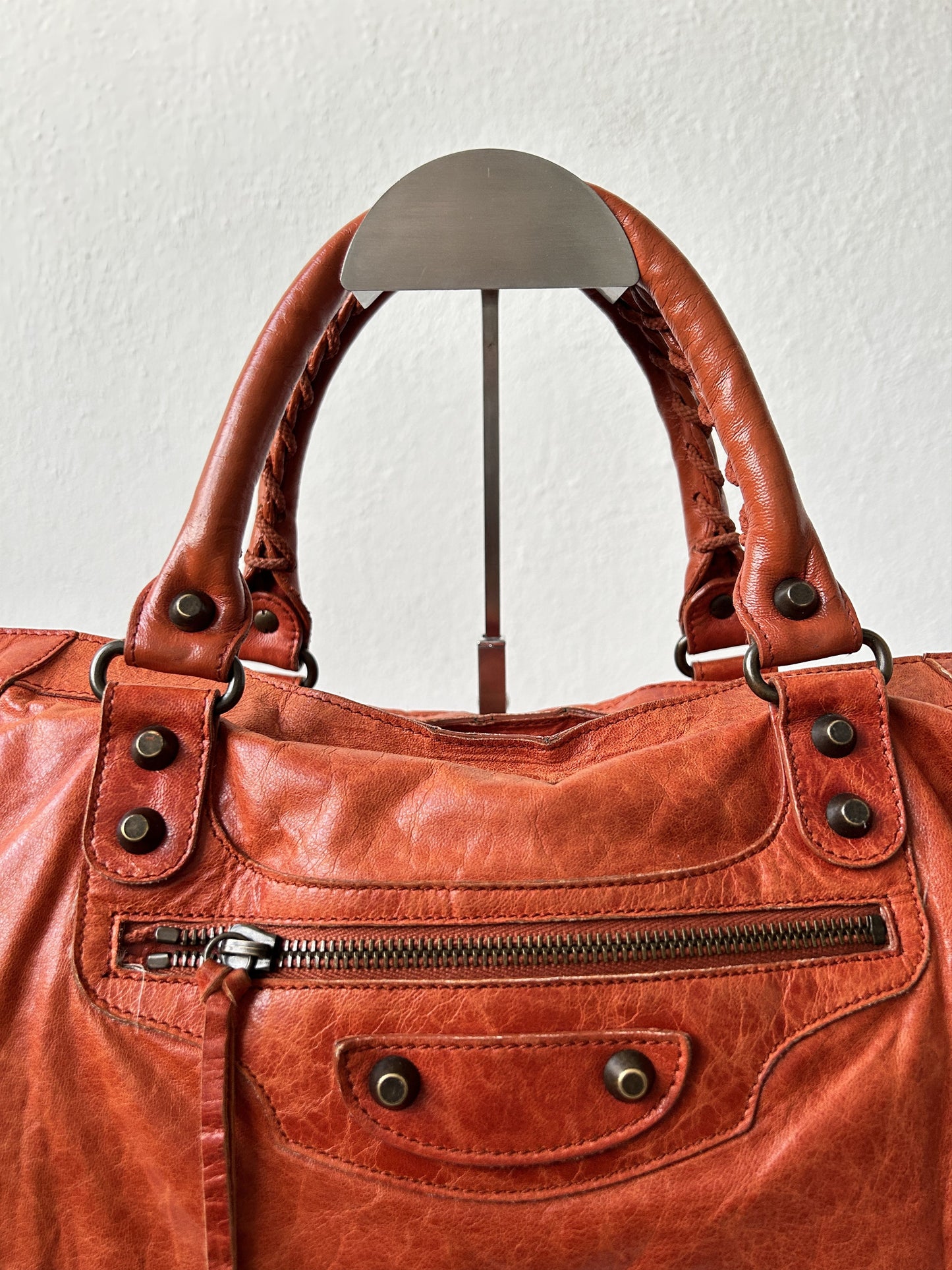 Balenciaga city bag in pumpkin spice