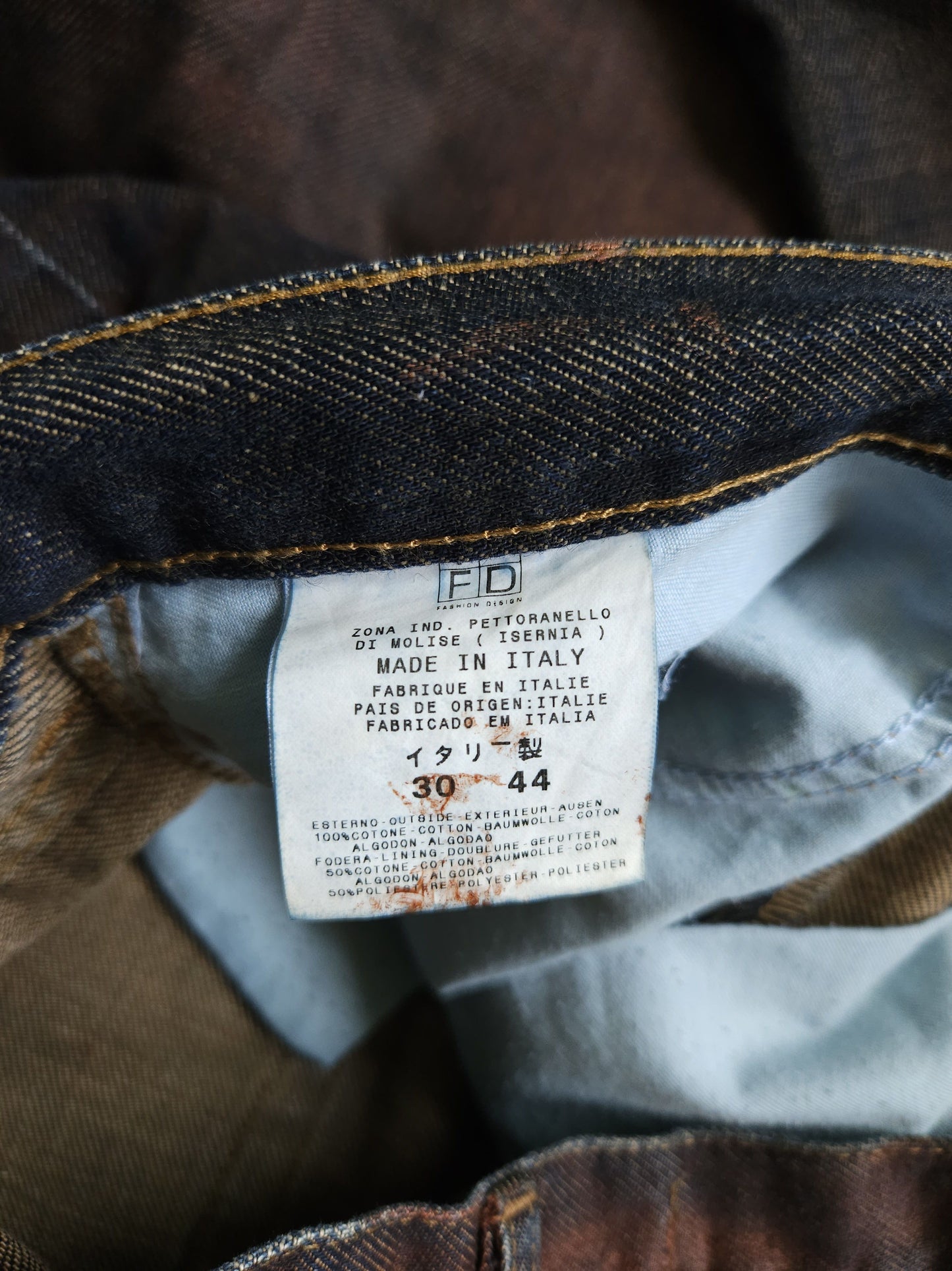 Archive y2k just cavalli overdyed slim denim