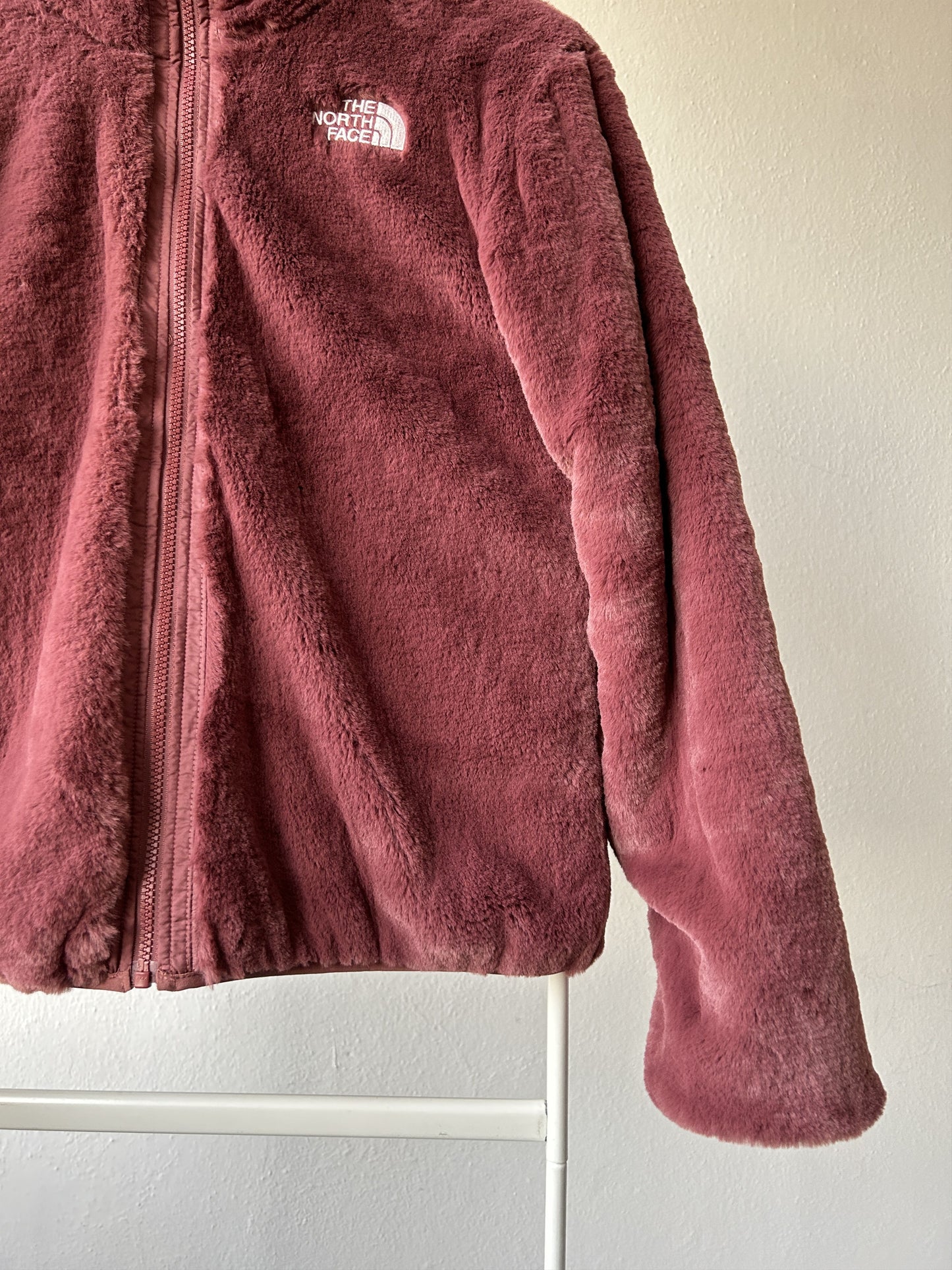 The north face reversible sherpa fleece jacket