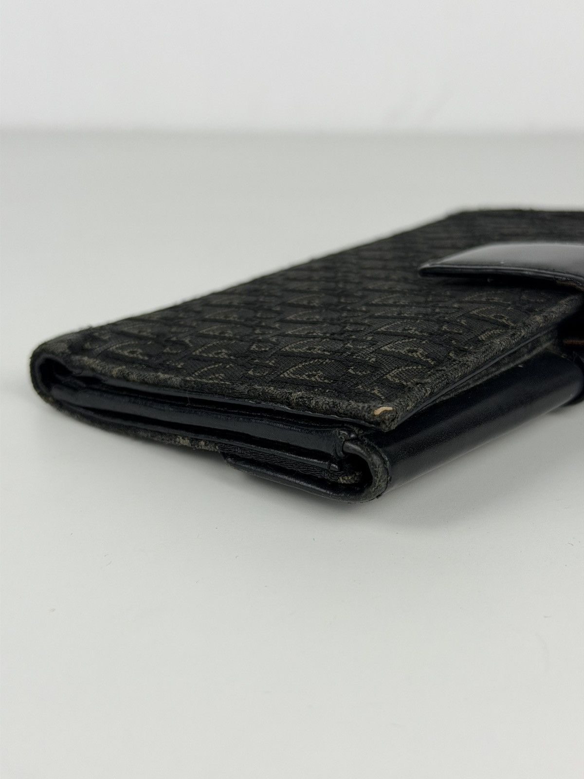 Dior John Galliano era street chic monogram long trifold wallet