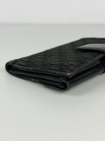 Dior John Galliano era street chic monogram long trifold wallet