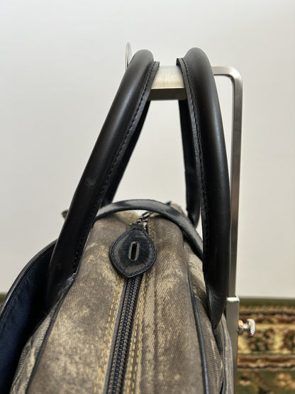Vintage y2k Dior by John Galliano double saddle denim bowling bag