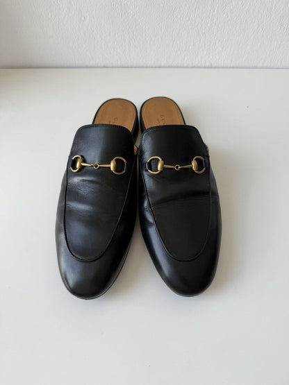Gucci princetown horsebit slip on loafers