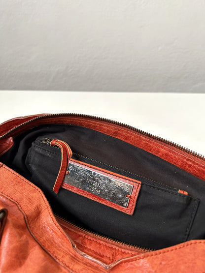 Balenciaga city bag in pumpkin spice