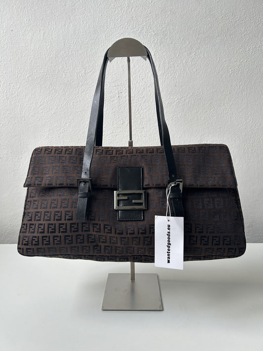 Fendi zucchino monogram canvas handbag