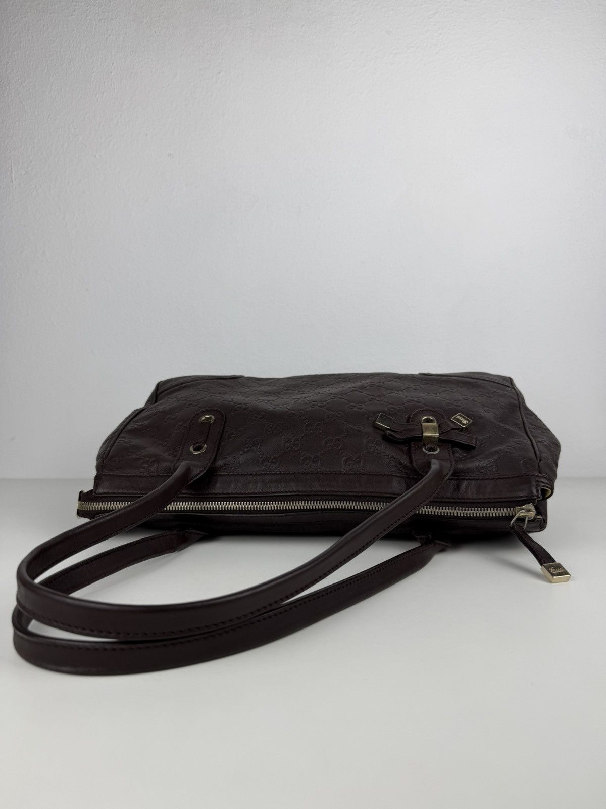 Gucci guccissima princy leather mini Boston bag