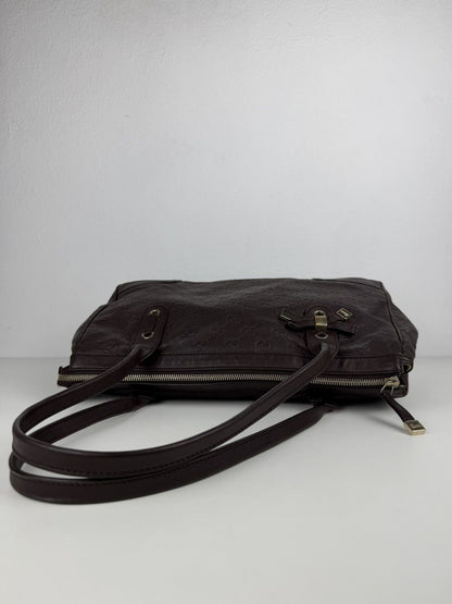 Gucci guccissima princy leather mini Boston bag