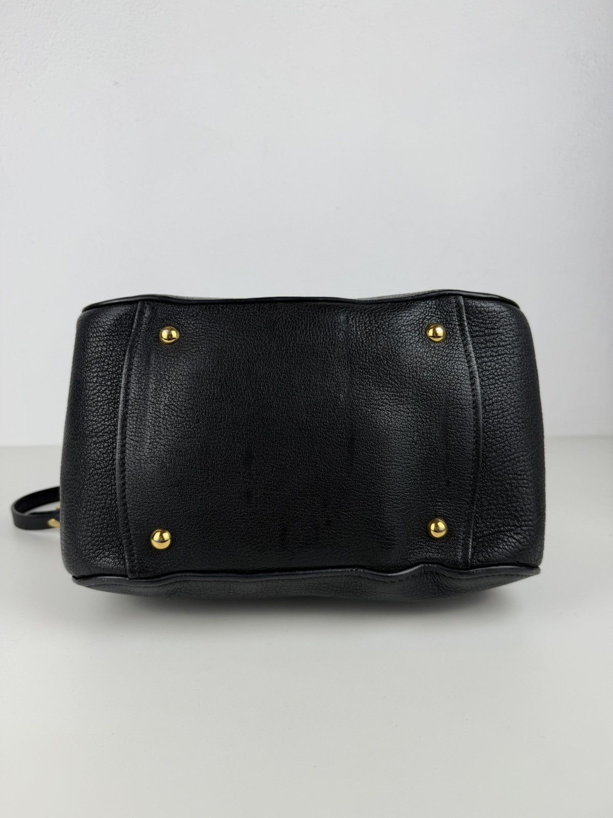 Miu miu madras leather mini boston bag