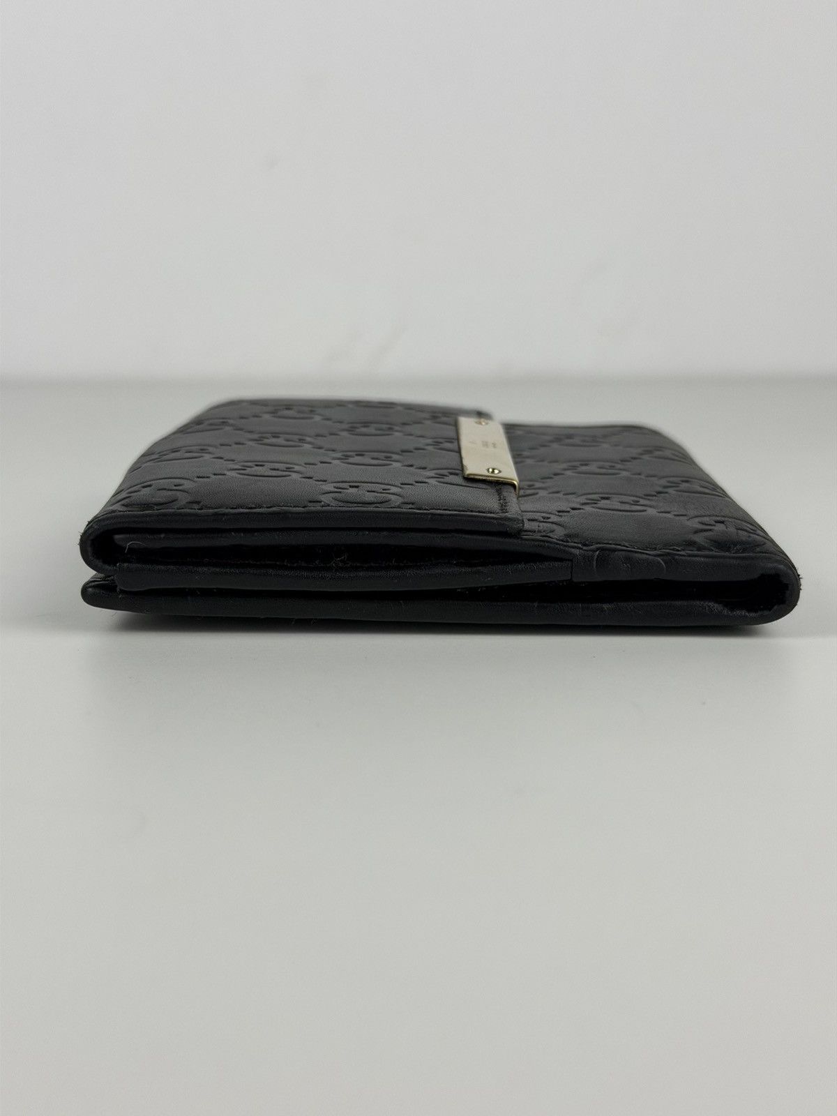 Gucci guccissima leather trifold wallet