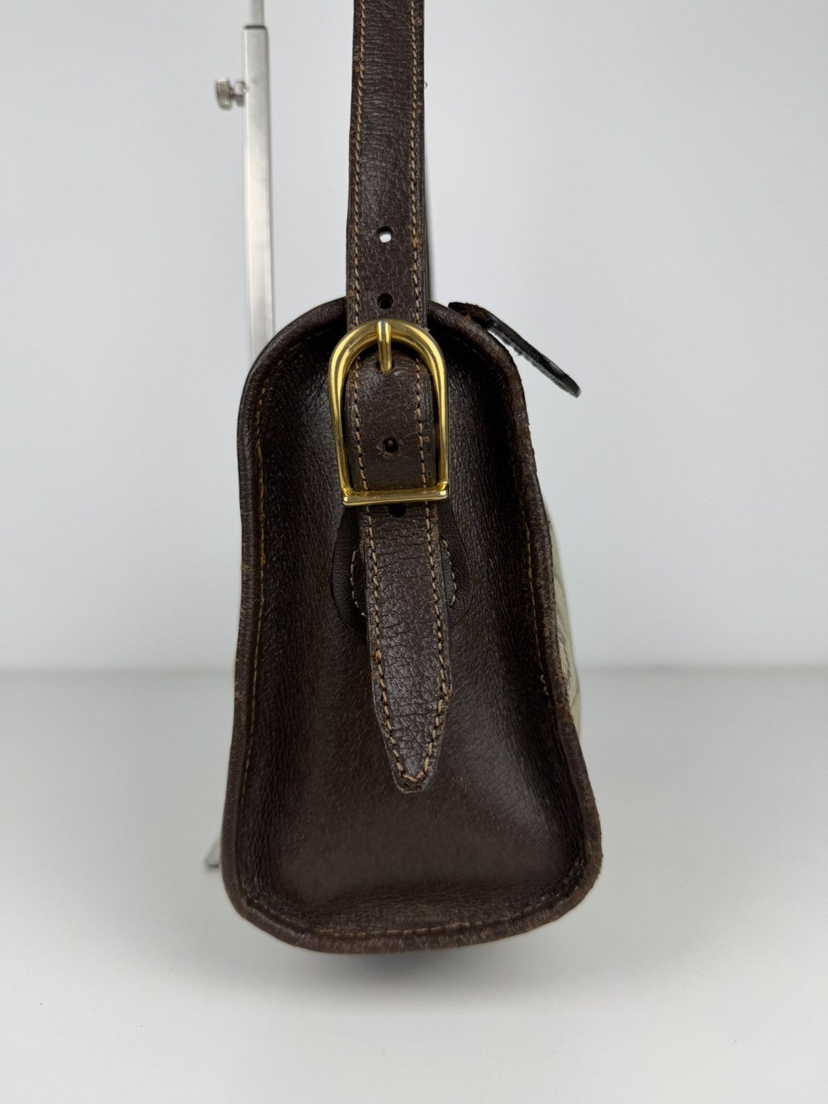 Vintage 70s Gucci monogram shoulder bag