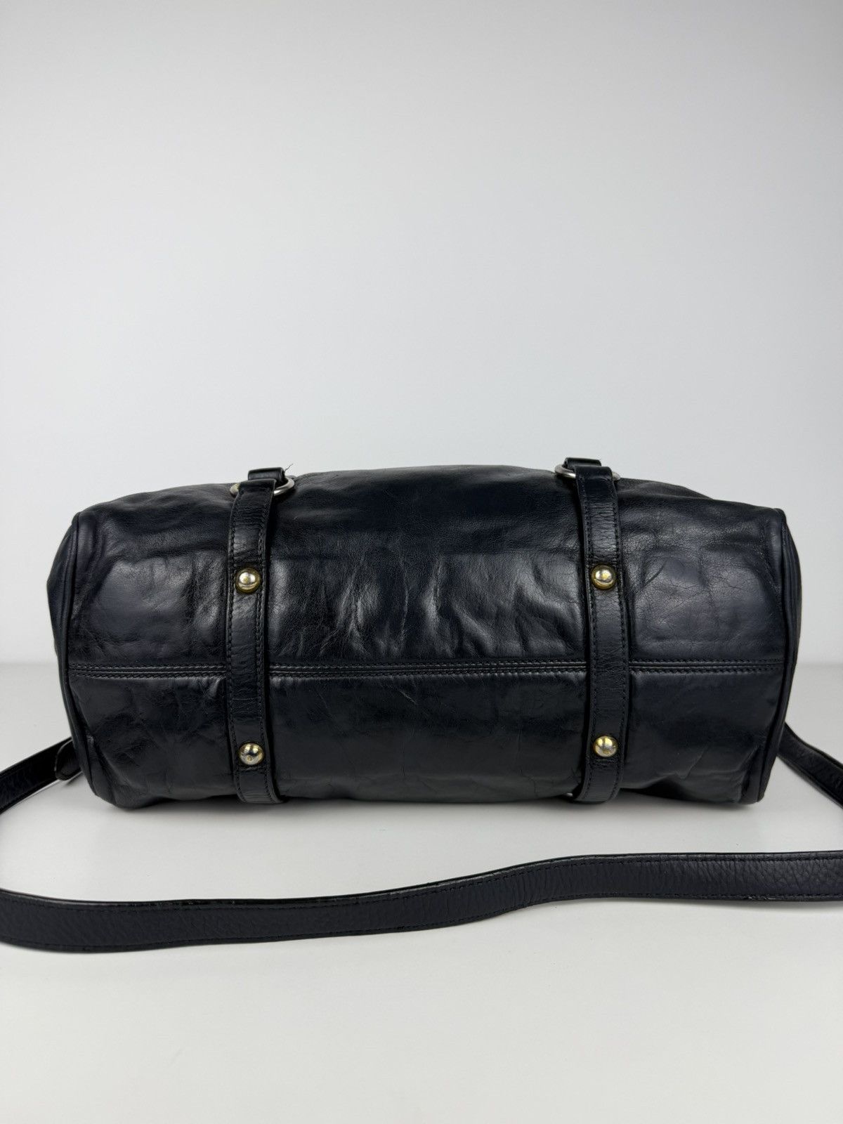 Miu miu vitello bow bag in deep navy