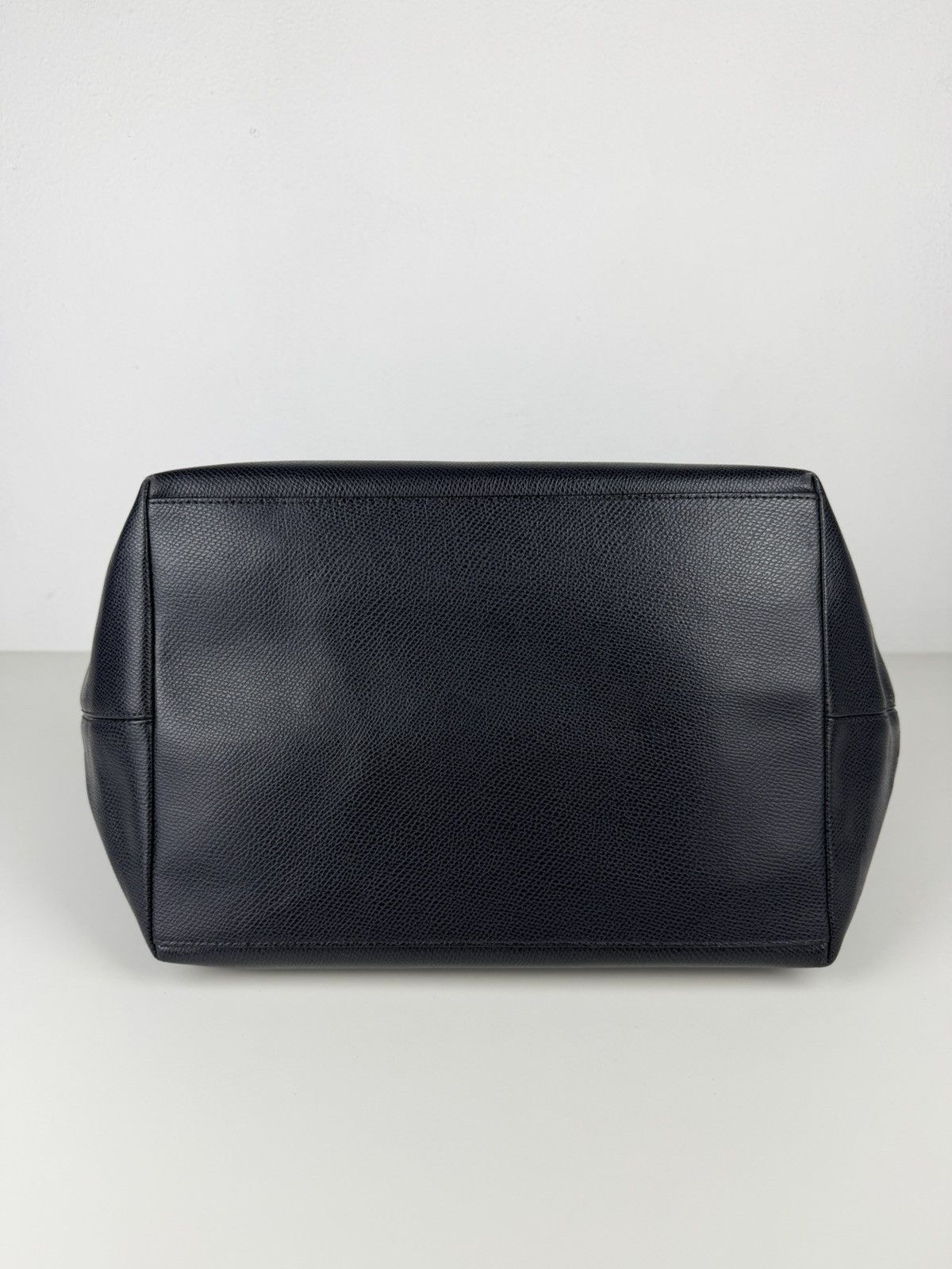 Coach crossgrain leather taxi tote dark navy