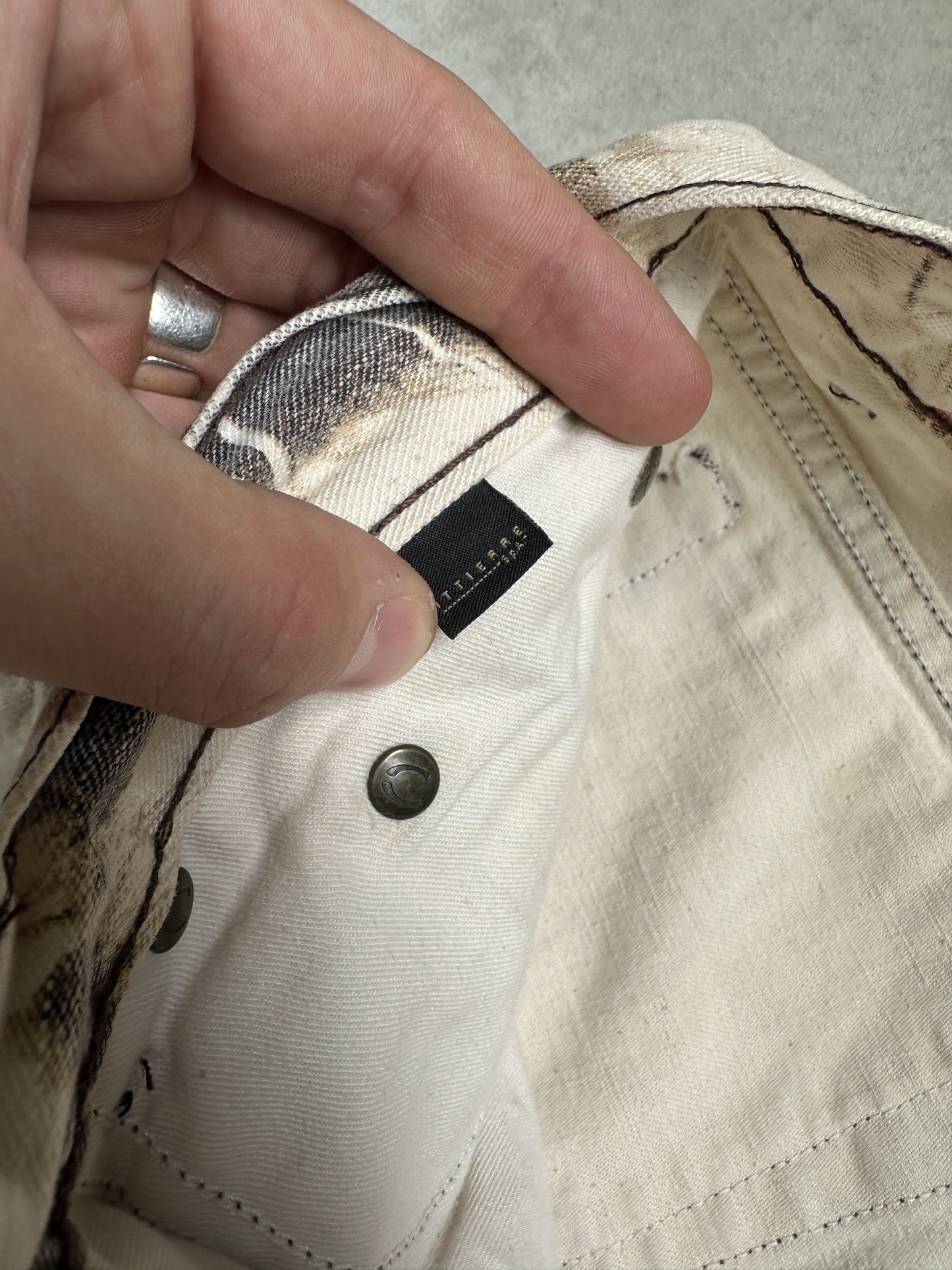 Archive y2k Just Cavalli butterfly floral alloverprint pants