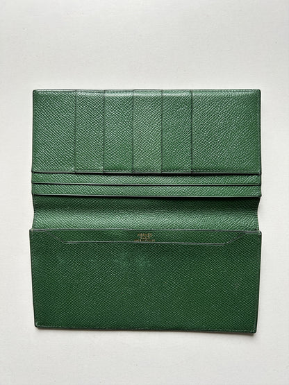 Vintage hermes osaka long bifold wallet