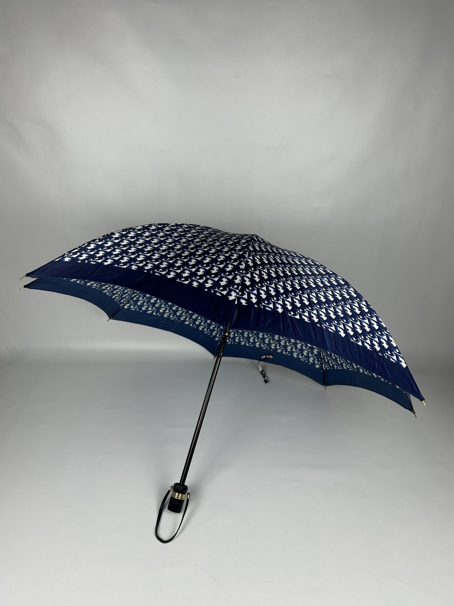 Vintage 80s dior trotter oblique monogram folding umbrella