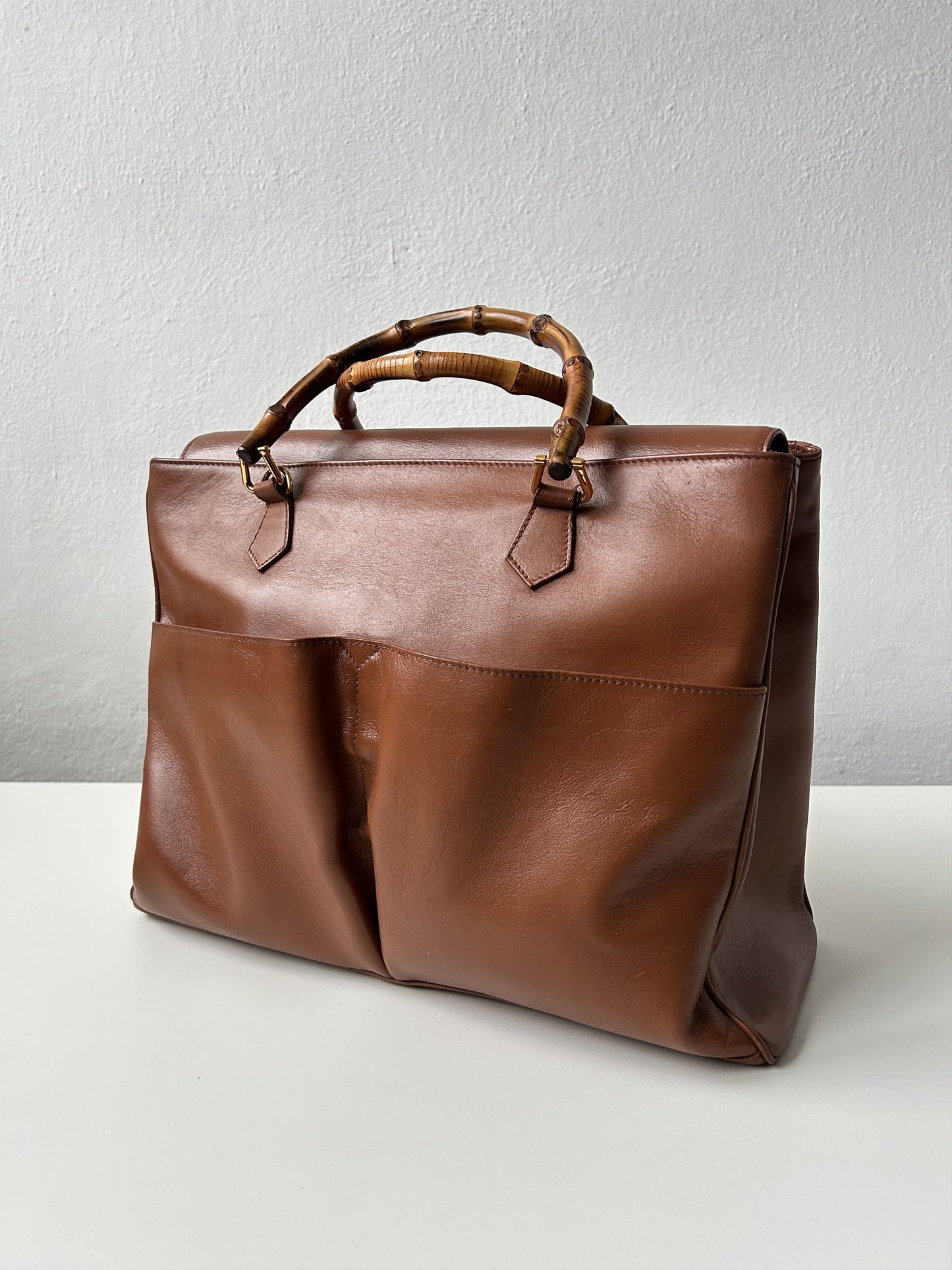 Vintage 80s gucci bamboo Diana handbag