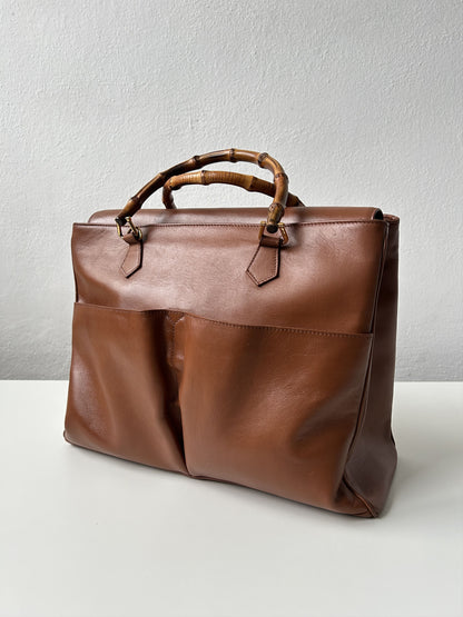 Vintage 80s gucci bamboo Diana handbag