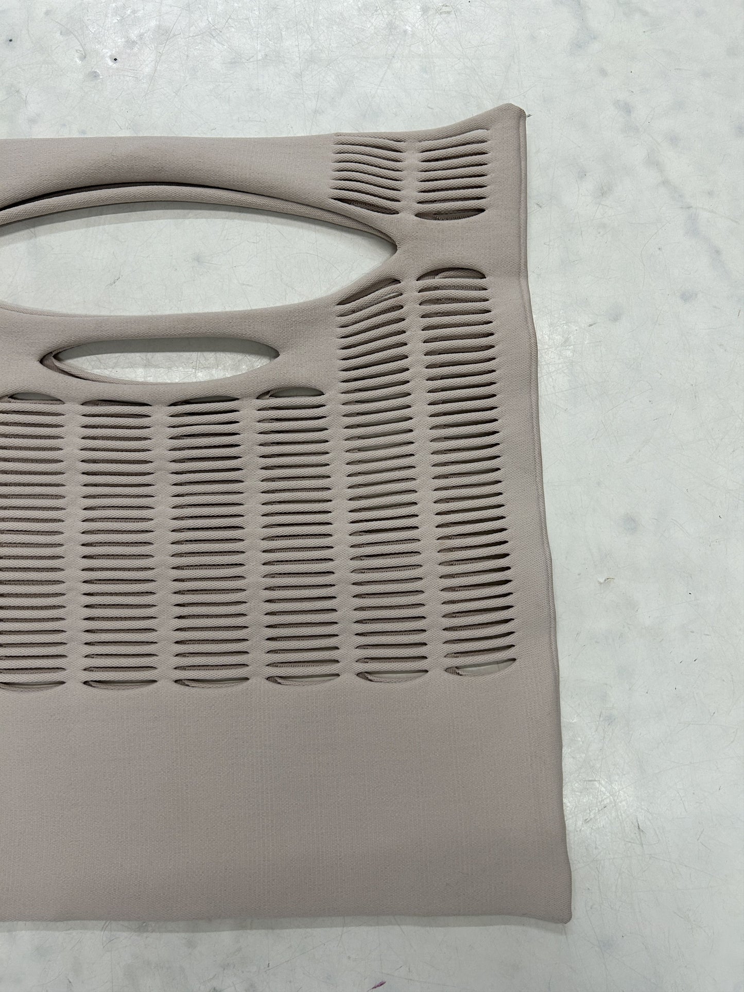 Good Goods issey miyake mokko poly square cutout tote bag