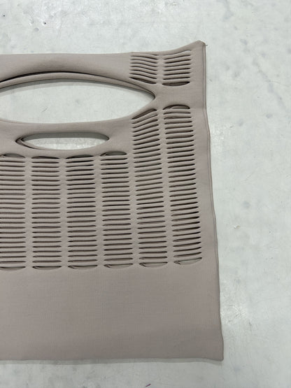 Good Goods issey miyake mokko poly square cutout tote bag