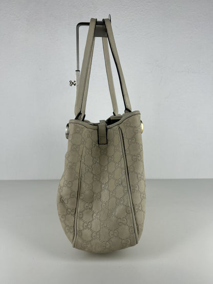 Gucci guccissima twins leather monogram tote bag