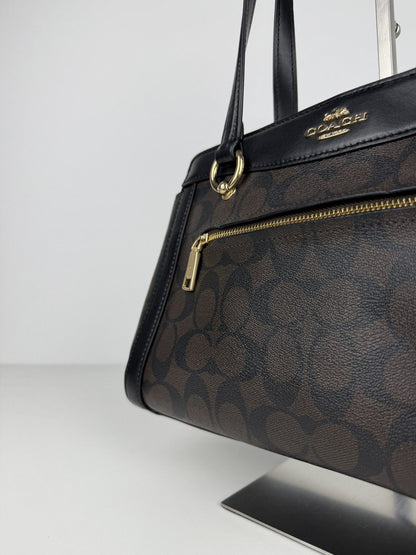 Coach kailey carryall signature monogram tote bag