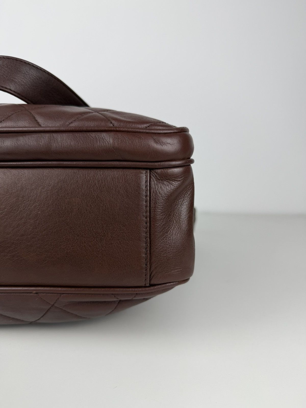 1996 Chanel CC turnlock matelasse quilted lambskin tote