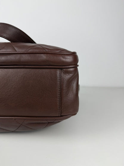 1996 Chanel CC turnlock matelasse quilted lambskin tote