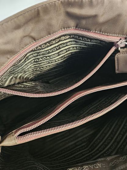Vintage y2k prada tessuto city nylon triangle logo handbag