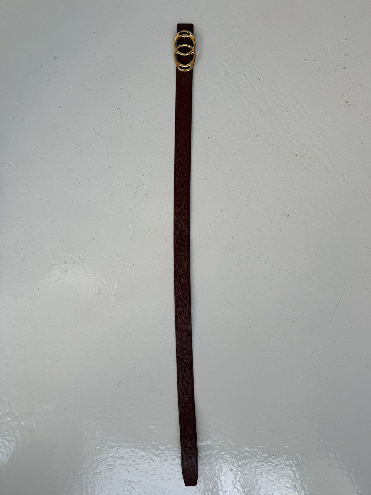 Vintage 1997 Hermes Courchevel leather belt